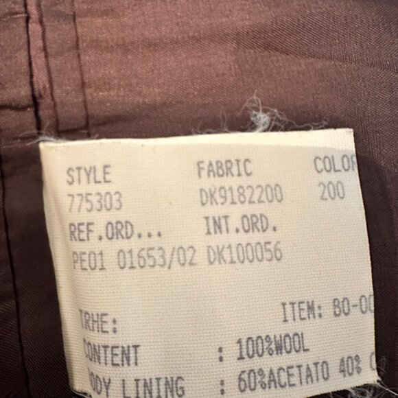 Donna Karan 100% Wool Blazer Gray size 42R Vintage Made in Italy - Picture 4 of 13